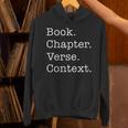 Book Chapter Verse Context Theology Christian Reformed Unisex Hoodie