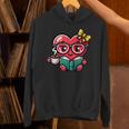 Book Coffee Valentines Cute Heart Lover Women Girl Unisex Hoodie