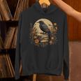 Book Lover Ideas Raven Reading Book Occult Crow Unisex Hoodie Book Lover Ideas Raven Reading Book Occult Crow Unisex Hoodie