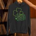 Book Lover St Patrick Day Librarian Teacher St Paddys Unisex Hoodie