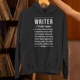 Book Lovers & Writer Co -Adults Fun Writer Noun Definition Cotton Blend Short Sleeve Unisex Hoodie Book Lovers & Writer Co -Adults Fun Writer Noun Definition Cotton Blend Short Sleeve Unisex Hoodie
