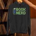 Book Nerd Pixel Retro Reading Bibliophile Gamer Unisex Hoodie