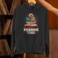 Book Reader Sloth Bookworm Reading Book Club Unisex Hoodie