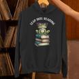 Book Reading Cute Frog Leap Into Reading Unisex Hoodie