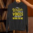 Book Writer Voices In My Head Work For Me Author Writing Unisex Hoodie
