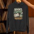 Books Coffee Repeat Book Lover Reader Bookworm Unisex Hoodie