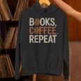 Books Coffee Repeat Librarian Book Lover Unisex Hoodie