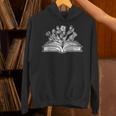 Books Flowers Library Bibliophile Literature Novel Bookworm Unisex Hoodie