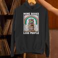 More Books Less People Mystic Book Rainbow Reading Book Unisex Hoodie