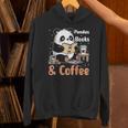 Books Reading Reader Panda Panda Books And Coffee Unisex Hoodie