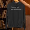 Booktrovert Definition Pun Book Lovers Bookworm Humor Unisex Hoodie