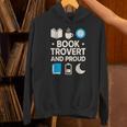 Booktrovert Introvert Reader Library Card Coffee Books Unisex Hoodie