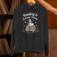 Booktrovert Shirt Reading Is Llama Licious Book Lover Unisex Hoodie