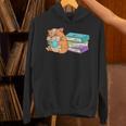 Bookworm Reading Hamster Books Unisex Hoodie Bookworm Reading Hamster Books Unisex Hoodie