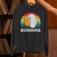 Booooks Funny Halloween Ghost Books For Bookworm Readers Unisex Hoodie