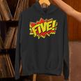 Boy Five Superhero Comic Book Hero 5th Birthday Boy 5 Years Unisex Hoodie Boy Five Superhero Comic Book Hero 5th Birthday Boy 5 Years Unisex Hoodie
