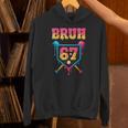 Bruh Baseball Ice Cream Drip Number 67 Player 67th Birthday Unisex Hoodie