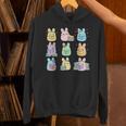Bunny Reading Books Easter Day Teacher Librarian Book Women Unisex Hoodie