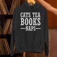 Cat Lover Cats Tea Books Naps Unisex Hoodie