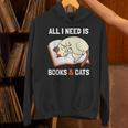 Cat Lovers All I Need Is Books & Cats Book Men Women Kids Unisex Hoodie Cat Lovers All I Need Is Books & Cats Book Men Women Kids Unisex Hoodie