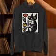Cat Reading Book Folk Art Cozy Illustration Unisex Hoodie Cat Reading Book Folk Art Cozy Illustration Unisex Hoodie