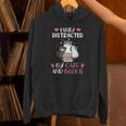 Cat Simply Distracted By Cats And Books Unisex Hoodie