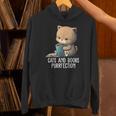 Cats And Books Purrfection Book Lover Book Nerd Librarian Unisex Hoodie