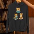 Cats Reading Book Lover Reading Bookworm Reader Unisex Hoodie