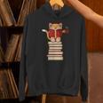 Cats And Reading Books Literature Unisex Hoodie Cats And Reading Books Literature Unisex Hoodie