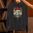Christmas Baseball Ice Cream Drip Santa Baseball Player Kids Unisex Hoodie Christmas Baseball Ice Cream Drip Santa Baseball Player Kids Unisex Hoodie