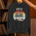 Coffee Books And Rain Reading Book Lover Retro Unisex Hoodie