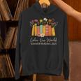 Color Our World Summer Reading 2025 Floral Cute Book Lover Unisex Hoodie