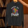 Coloring Book Lover Childrens Book Drawing Coloring Color Unisex Hoodie