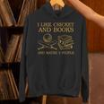 I Like Cricket And Books And Maybe 3 People Lover Unisex Hoodie I Like Cricket And Books And Maybe 3 People Lover Unisex Hoodie