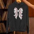 Cute Baseball Coquette Bow For Women Girls Baseball Mama Mom Unisex Hoodie