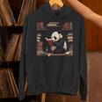 Cute Bear Is Reading a Book Reading Panda Bear Unisex Hoodie