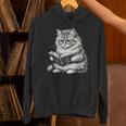 Cute Cat Reading Book Adorable Cats Books Lover Unisex Hoodie Cute Cat Reading Book Adorable Cats Books Lover Unisex Hoodie