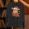 Cute Christmas Book Otter Reading Snowy Holiday Story Unisex Hoodie