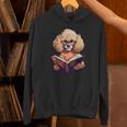 Cute Dog Poodle Reading Book Unisex Hoodie