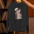 Cute Dragon Reading Cat Books Dragon Unisex Hoodie
