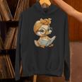 Cute Duckling Reading Book With Unisex Hoodie Cute Duckling Reading Book With Unisex Hoodie