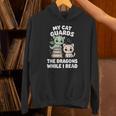 Cute Fantasy Book Reader Apparel Cat Dragon Bookish Magic Unisex Hoodie Cute Fantasy Book Reader Apparel Cat Dragon Bookish Magic Unisex Hoodie
