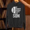 Cute Favorite Baseball Player Is My Son Women Men Unisex Hoodie