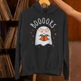 Cute Ghost Reading Book Booooks Teacher Halloween School Kid Unisex Hoodie
