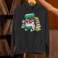 Cute Hedgehog Reading A Book Nerd Readers Unisex Hoodie