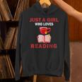 Cute Just A Girl Who Loves Reading Books Women And Girls Unisex Hoodie