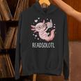 Cute Kawaii Readsolotl Axolotl Reading Book Pun Unisex Hoodie Cute Kawaii Readsolotl Axolotl Reading Book Pun Unisex Hoodie