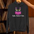 Cute Kitty Face Coffee Books & Cats Unisex Hoodie Cute Kitty Face Coffee Books & Cats Unisex Hoodie