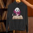 Cute Panda With Book And Hot Cocoa Reading Unisex Hoodie