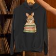 Cute Rabbit Bunny Reading Book Easter Day Teacher Librarian Unisex Hoodie